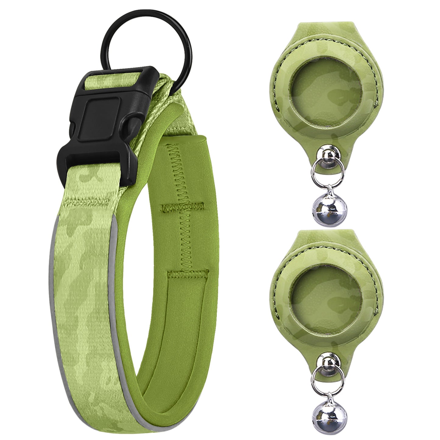 Protective Leather Airtag Case Pet Collar