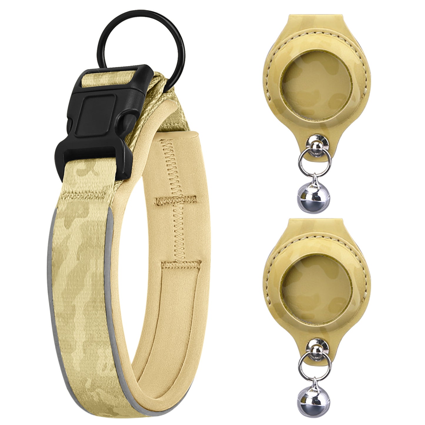 Protective Leather Airtag Case Pet Collar