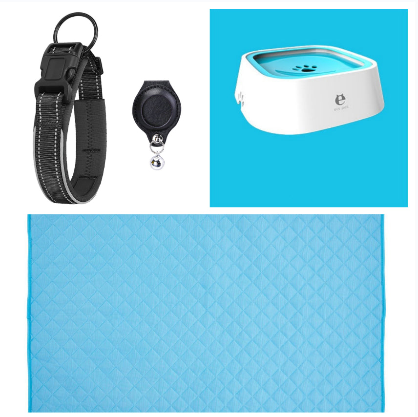 Protective Leather Airtag Case Pet Collar