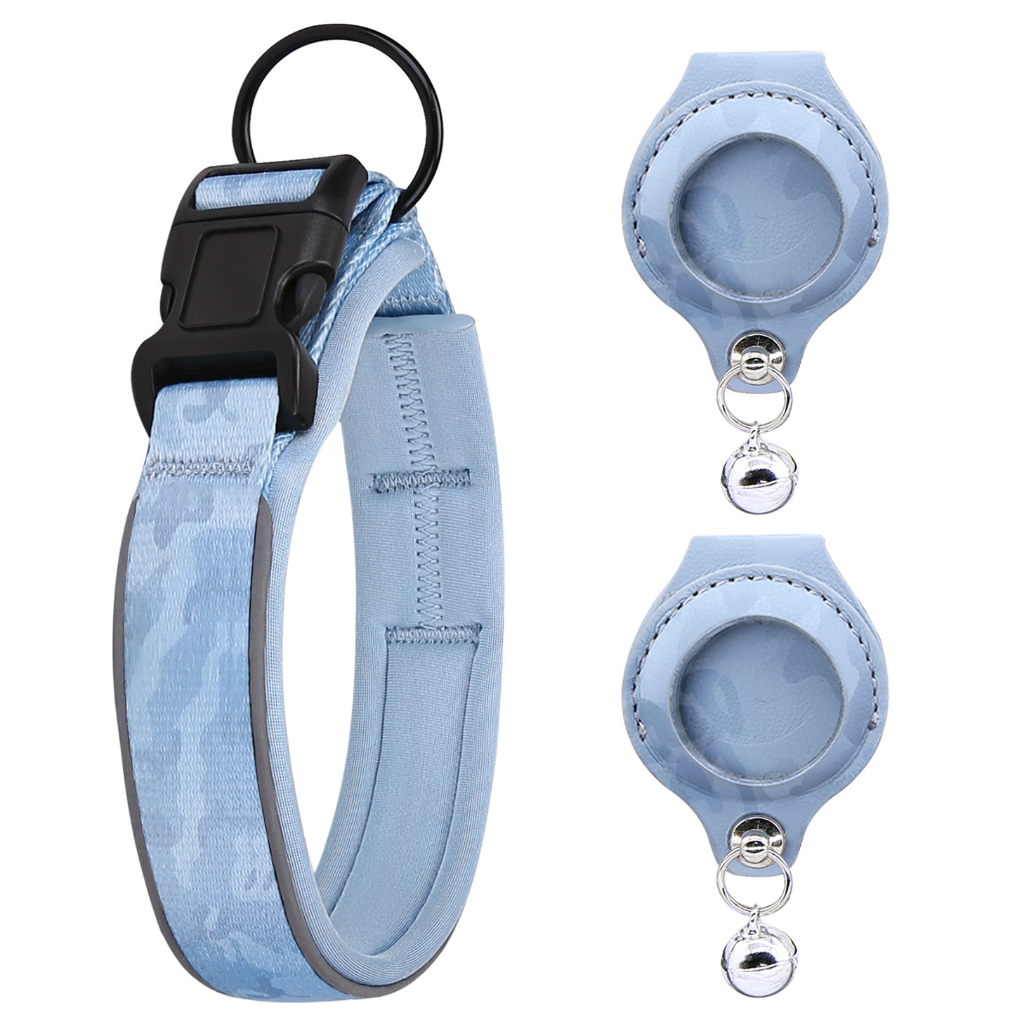 Protective Leather Airtag Case Pet Collar