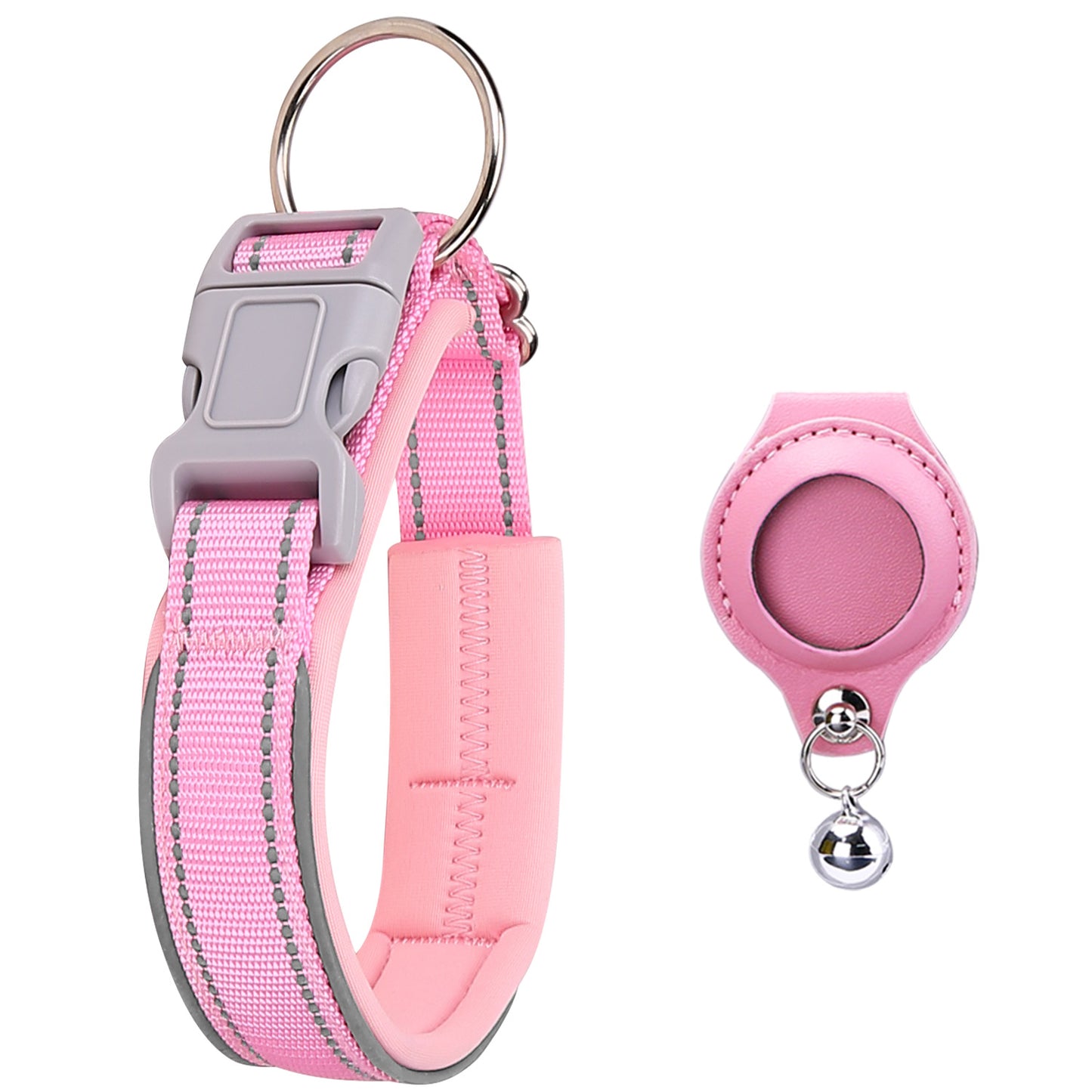 Protective Leather Airtag Case Pet Collar