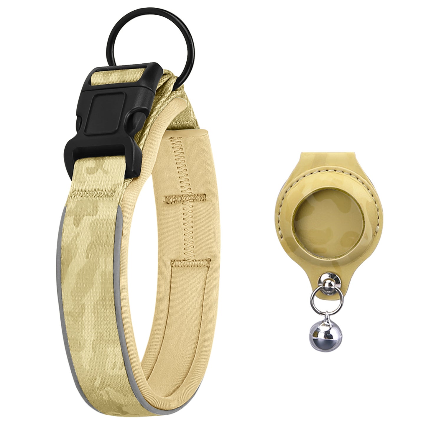 Protective Leather Airtag Case Pet Collar
